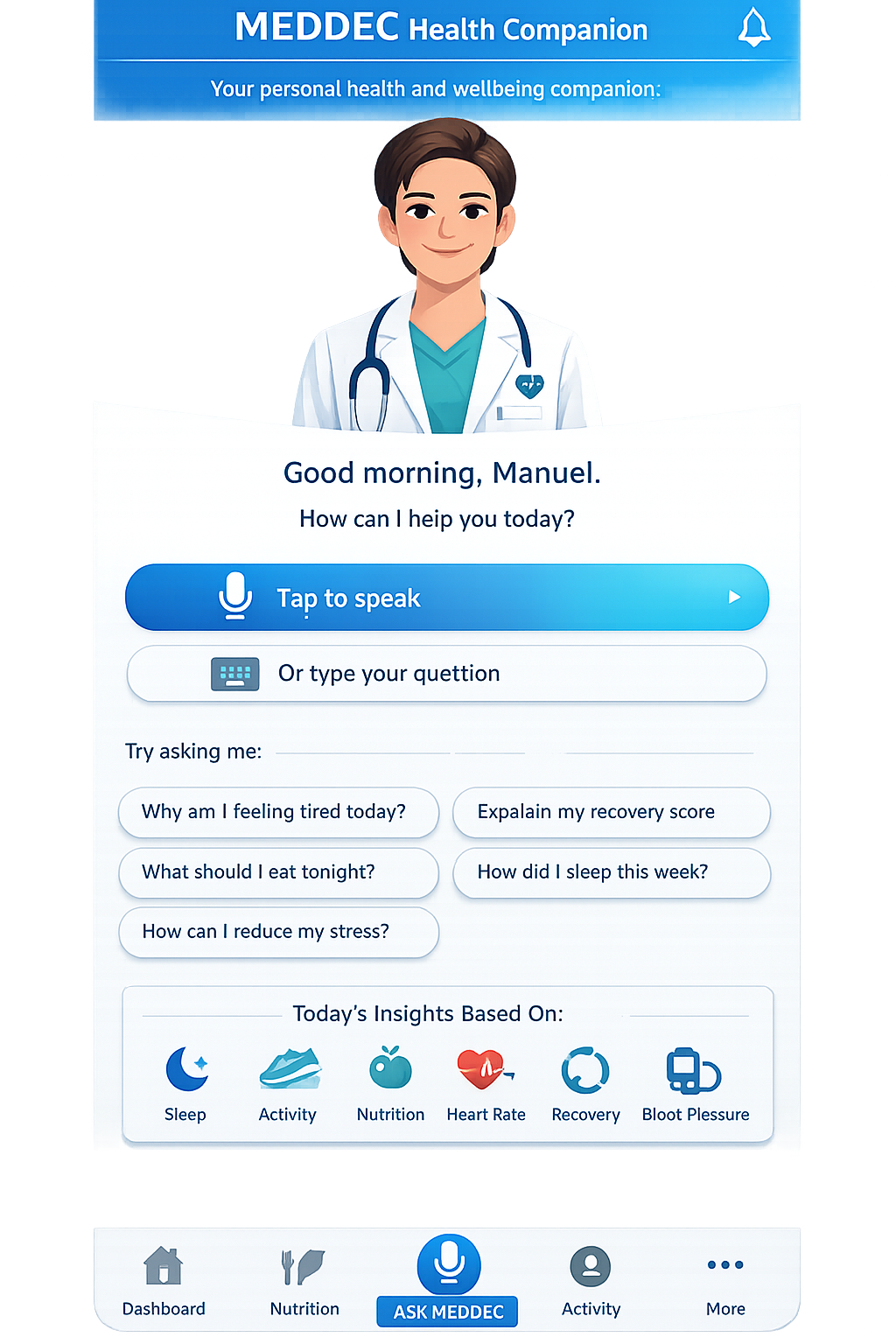 MEDDEC Health Companion preview