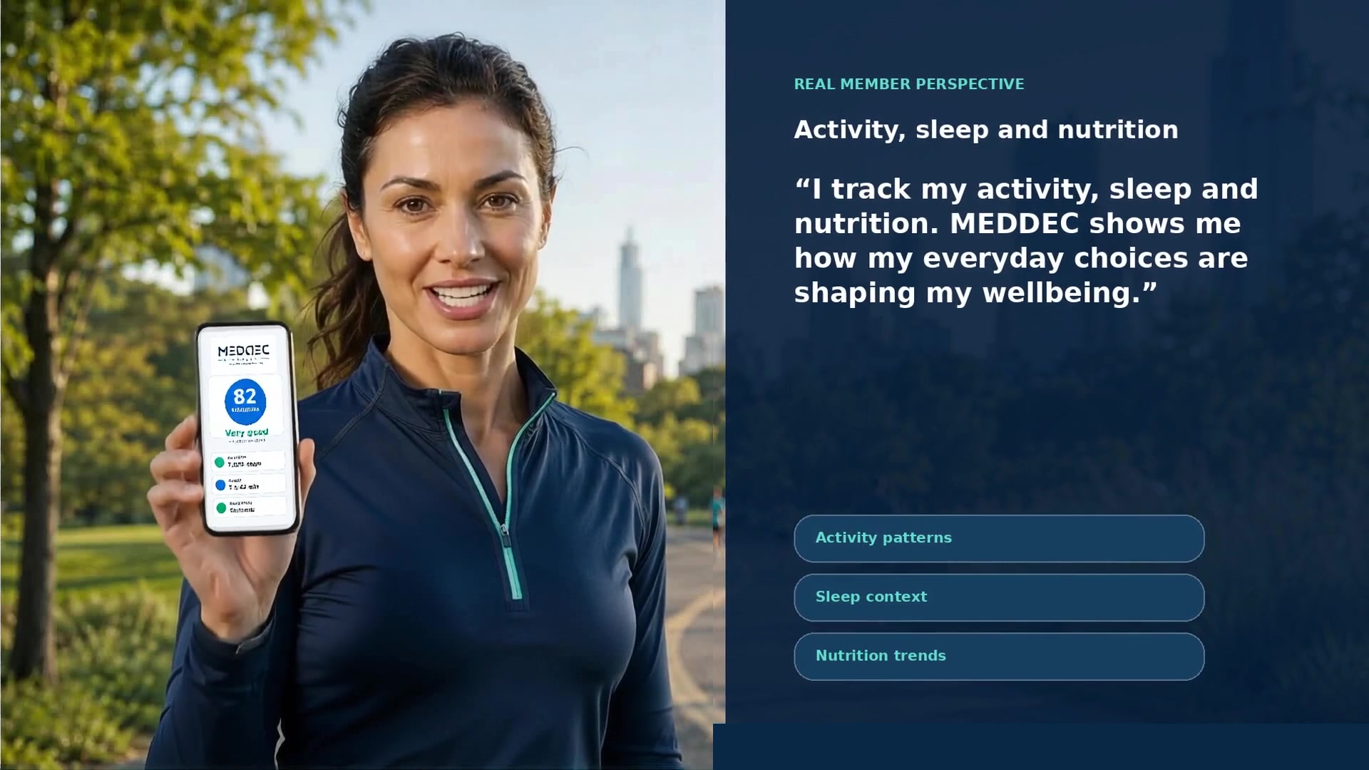 MEDDEC Life member using the MEDDEC Health app
